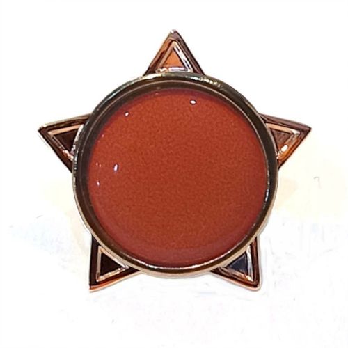 Orange star badge